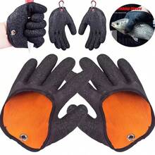 Fishing Catching Gloves Magnet Release Anti-Slip Protect Hand From Puncture Scrapes Waterproof Fishing Gloves Fishing Glove Catch Fish Anti-Slip Durable Full Finger Glove Waterproof Work Cut Resistant Left Right Apparel Protect Hand Glove - Multicolor - View 7