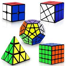 Speed Cube Set Puzzle Cube Magic Cube 2x2 4x4 Pyraminx Pyramid Megaminx Fenghuolun Puzzle Cube Toy Gift For Adults Pack Of 5 - 如圖所示 - 查看 2