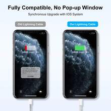 3.3英呎/100公分高效能數據傳輸快充線，相容於 14系列、14 Pro Max/14 Pro/14 Plus/14/13/12/11/XS/XR/8/7/6/系列 - 白色 - 查看 2