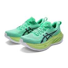 Asics Men/Women's Lightweight Cushioned Running Shoes SUPERBLAST 2 Green Training Sneakers 1013A185-300 - Green/Black - View 3