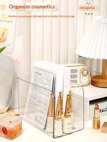 Giá đỡ sách bằng acrylic trong suốt dày 1/2 chiếc, dung tích lớn, thiết kế tối giản, nhiều kiểu dáng để lựa chọn. Thích hợp để làm giá sách phòng ngủ, kệ đựng sách trong nhà, hộp đựng đồ gia đình. - Nhiều màu - Xem 10