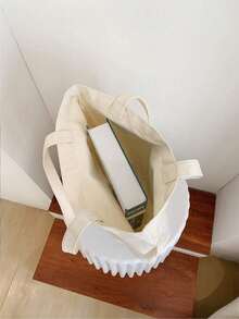 Customized Personalized Easter Tote Bags, With Names, For Easter Egg Hunting, Personalized Easter Gifts, Shoulder Tote Bags Printed With Easter Bunnies, Suitable For Easter Gifts, Etc. - Multicolor - View 6