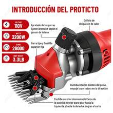 Trasquiladora Rasuradora Para Borrego Ovejas Y Caballo Rojo - Rojo - Ver 5