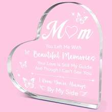 1pc "Dear Mom I Love You" Heart Acrylic Plaque, Meaningful Letter Gift From Daughter & Son, Sentimental Mother's Day Keepsake - Multicolor - View 43