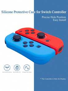 2pcs Joy-Con Controller Protective Case Compatible With Nintendo Switch & Switch OLED, Anti-Drop, Anti-Explosion, Anti-Slip, Anti-Scratch, Anti-Sweat, Ergonomic Design For Enhanced Gameplay