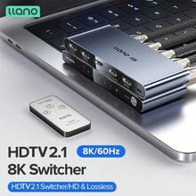Llano HDTV 2.1切换器，4进1出8K高清电视切换器，带红外遥控器，支持VRR、CEC、HDR、杜比全景声、4K@120Hz高清电视切换选择器 - 銀色-8K - 查看 13