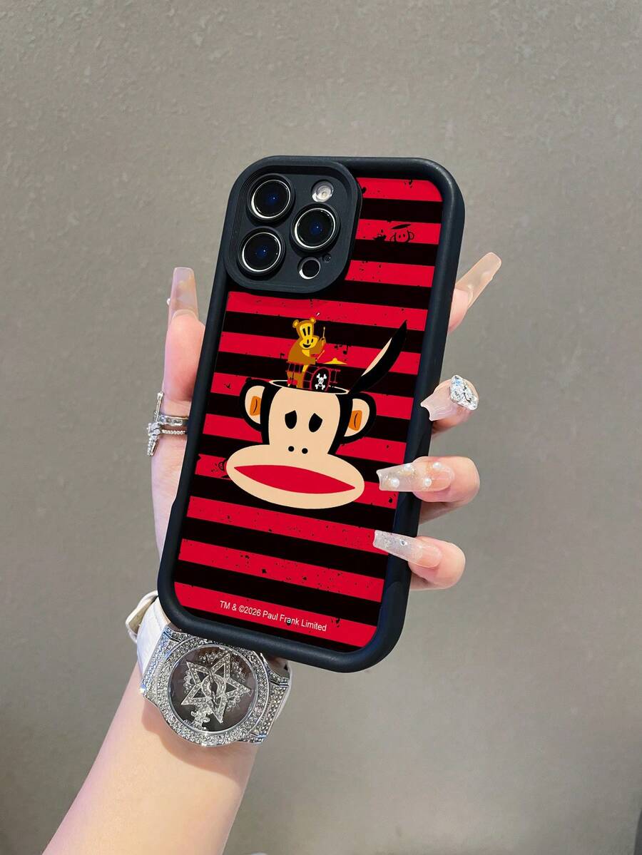Legal Permission Of Paul Frank Step Following From The Inner Eye, Mouth Monkey Turnkey Prevent And Protect The Camera And Fit The New Xr/Xs Max/IPhone13/14/15/16/17 Pro Max Bumpers - 彩色 - 查看 1