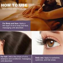 三合一护发精油，维生素A.B.E护发精油，多功能，深层护理，防止断裂，软化干燥受损的头发，无需清洗，保湿，柔顺并隔绝热损伤。 - 正裝 - 查看 7