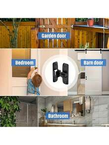 1 cái khóa cửa an ninh chịu lực cao, khóa chốt an toàn cấp thương mại/dân dụng với tính năng chống cạy phá, chốt trượt điều chỉnh 90°/180°, bao gồm ốc vít, vận hành bằng tay, cấu trúc chắc chắn được gia cố, thích hợp cho phòng tắm và nhà ở. - Nhiều màu - Xem 2