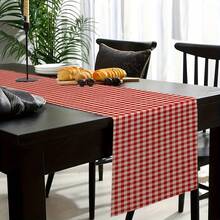 A Red And White Checkered Tablecloth - Modern Kitchen Decor, Available In Various Sizes Suitable For Home, Business Meetings, Hotels, And Restaurant Events, Made Of High-Quality Polyester Fabric, Featuring A Classic Check Pattern - Nhiều màu - Xem 6