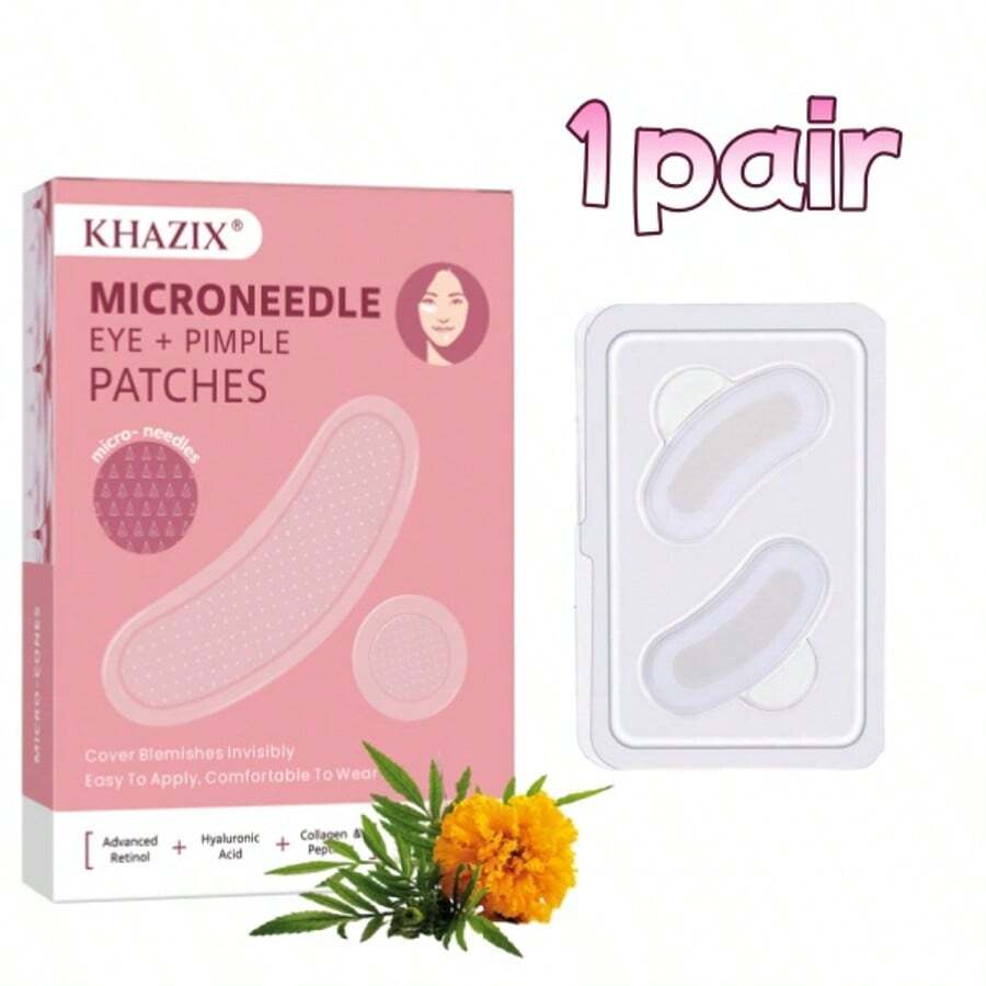 1 Pair Gentle & Non-Irritating Eye Masks, Suitable For Decorating Face, Covering Blemishes And Invisible Wear As Makeup Patches - Multicolor - View 1