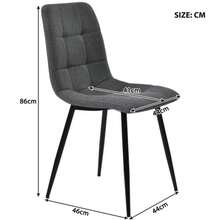 Dining Chairs - Dark Grey - View 6