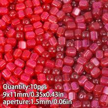 10颗彩色夜光亚克力星形管珠，DIY首饰制作，手工串珠工艺材料 - diy - 查看 18