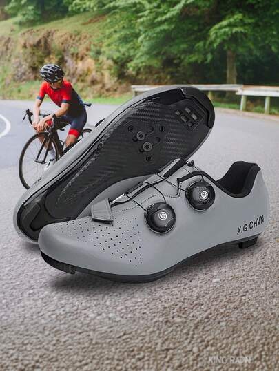 Men's And Women's Professional Road Cycling Shoes With Adjustable Knobs Soft Lining Lightweight And Wear-Resistant Breathable All Terrain Powerful For Leisure Riding Breathable And Fashionable Soles Wear-Resistant To Create Professional Equipment That Combines Comfort And Performance For Cycling Enthusiasts