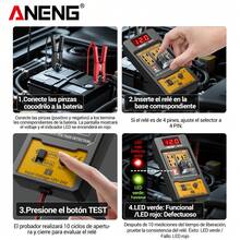 Comprobador De Batería,coche Relé Probador De Voltaje 12-24v Aneng RT01 - Negro - Ver 4