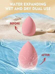 10pcs Large Liquid Makeup Sponges + 10pcs Large Liquid Makeup Sponges + 10pcs Powder & Setting Triangular Puffs + 10pcs Mini Air Cushion Concealer Puffs, 3/6/9pcs Makeup Tool Set Includes: 3pcs Powder Puffs & 3pcs Mini Powder Puffs & 3pcs Makeup Sponges & 3pcs Mini Makeup Sponges & 3pcs Mini Air Cushion Puffs - Pink - View 6