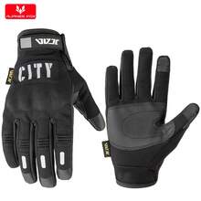 ALPINES FOX 新款摩托车手套 男女通用 触屏 春秋季保暖抓绒 摩托车骑行 电动自行车 赛车手套 户外运动 - A - 查看 12