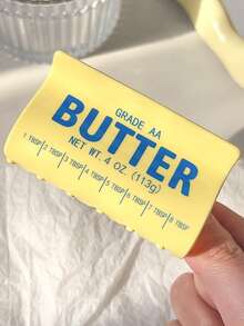 Cute Butter Shaped Hair Claw Clip, Novelty Food Design Acrylic Hair Clamp, Fun Yellow Butter Bar Hair Accessory For Girls Women, Non-Slip Jaw Clip For Daily Wear & Unique Styling