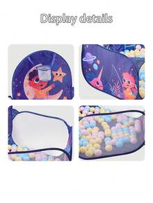 1pc/Large Foldable Children's Ball Pool Fence, Suitable For Outdoor Camping Ball Pools For Boys And Girls, Portable Indoor And Outdoor Baby Fences, Breathable Mesh Soft Polyester Fiber Material, Easy To Clean, Children's Easter Gifts, Birthday Gifts (Excluding Balls), Christmas Gifts, Halloween Gifts, Thanksgiving Gifts, New Year Gifts - Multicolor - View 9