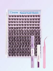 1456pcs, 640pcs, 168pcs, 240pcs, D Curl, C Curl, Lash Clusters Lash Extension Kit DIY Lash Clusters Eyelash Extension Kit, 8-18mm 30D 60D Manga Individual Lashes Kit With Lash Bond And Seal, Lash Tweezers, Remove For Self Use At Home, Eyelashes Individual Kit, Lashes, Lash Cluters - Multicolor - View 11