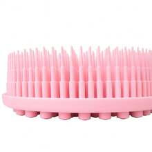 1/2支装硅胶身体去角质刷，男女通用，丝瓜络替代品，柔软硅胶材质，二合一沐浴洗发刷，适合敏感肌肤，可用于背部、淋浴等部位，硅胶去角质清洁刷，硅胶洗发沐浴刷，成人双面摩擦沐浴刷，按摩沐浴刷，浴室清洁工具 - 彩色 - 查看 12