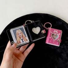 2-Inch ID Photo Keychain Album, Student ID Card Holder, Back To School Supplies - Multicolor - View 2