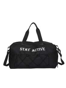 1 szt. Duża pojemność, minimalistyczna torba separująca rzeczy suche i mokre, torba do ćwiczeń w pomieszczeniach z przegródką na buty, torba podróżna do uprawiania sportów na świeżym powietrzu - Wielokolorowe - Zobacz 14