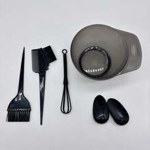 5pcs Hair Dye Bowl, Brush, Comb Set, Salon Hair Coloring Styling DIY Tools Accessories - Multicolor - View 8