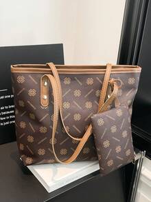 大容量简约时尚小众手提包，女士新款时尚单肩手提包 - 彩色 - 查看 2