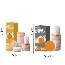 Sponge Eraser Shoe Cleaning Eraser Shoe Sponge Eraser Rubber Eraser Household Magic Sponge Eraser Rubber Sponge Eraser Rubber Sponge Cleaner Multi-Purpose Kitchen Cleaning Block Kitchen Cleaning Sponge Dishwashing Sponge For Cleaning Dishes, Teaware, Cups And Tea Stains Magic Cleaning Agent Cleaner Multi-Purpose Shoe Cleaning Agent - Multicolor - View 10