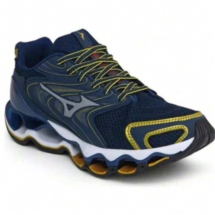 Men's Tennis Shoes No. 12S, First Line, Training, Gym, Running, Leisure - hải quân vàng - Xem 1