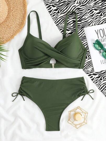 RWX VEST Biquíni Plus Size Moderno com Modelagem Cintura Alta 2025 XX559