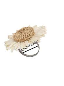 2-12pcs Handmade Daisy Napkin Rings, Woven Napkin Holders For Dining Table, Wedding, Family Gathering, Home Decor - Multicolor - View 7