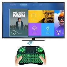 VELEC 1 I8 2.4GHz Mini Wireless Keyboard With Touchpad And QWERTY Keyboard, Arabic Remote Control, LED Backlight, Portable Wireless Keyboard For Laptops/PCs/Tablets/Windows/TVs/PS3/Raspberry Pi - Black-arabic Version - View 4