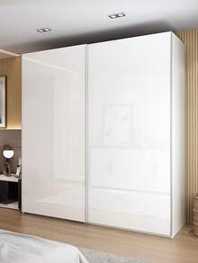 Glossy White Self-Adhesive Wallpaper, Waterproof, Oil-Resistant, Removable, Reusable For Countertops, Furniture, Cabinets, Waterproof, Removable, Easy To Apply, Decorative Vinyl Contact Paper - White - View 4