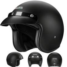 Casco Davidson Moto Chopper Abieto 3/4 Retro Nergo701 - L - Ver 1