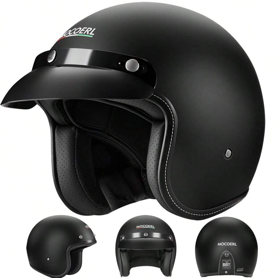 Casco Davidson Moto Chopper Abieto 3/4 Retro Nergo701 - L - Ver 1