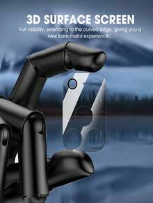 2片装全覆盖摄像头保护膜，兼容 17 Air、14、15、13、16 Pro Max Plus、11、12配件后镜头玻璃 - 無色 - 查看 5