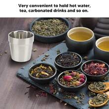 Pack Of 2 Double-Walled 180ml Stainless Steel Thermal Mugs For Camping And Hiking. - Silver - View 6