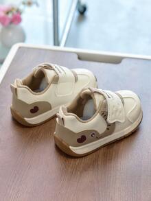 1双男女通用新款低帮运动鞋，耐磨防滑休闲童鞋，时尚百搭学生跑步鞋，适合所有季节 - 卡其色 - 查看 5