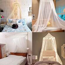 Mosquito Net Bed Canopy Mosquito Net For Single/Bedroom Insect Net Protection For Bed And Home TravelIndoor And Outdoor Mosquito Prevention White - White - View 5