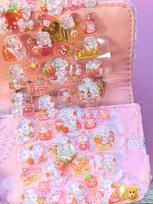 Brand New 3D Stereoscopic Ghost Family Embossed Crystal Stickers, Perfect Choice For Children, Students, Rewards And Mobile Phone Decoration. Also An Ideal Choice For Fashionable Home Decor, Party Decoration, Birthday Gifts And Various Holiday Gifts. - Multicolor - View 2