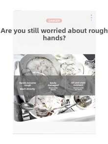 Kitchen Dishwashing Gloves, Made Of Silicone Material, Household Cleaning Gloves, Suitable For Various Tasks Such As Kitchen Cleaning, Sweeping, Bathroom Cleaning, Laundry, Etc., And Can Be Reused. - Multicolor - View 7