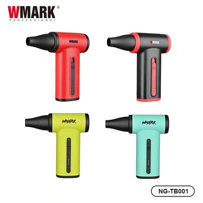 WMARK 高速迷你涡轮吹风机 13000RPM 可调节彩色气流 专业理发工具 喷气风扇 电动无级变速吹风机 适用于沙龙 NG-TB001