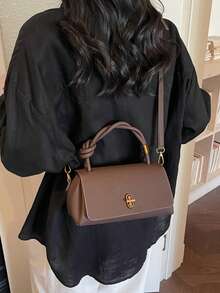 New Retro Small Square Bag, Simple Temperament, Commuting Style, High Quality Texture, Outstanding, One Shoulder Crossbody, Portable, Versatile, Suitable For Daily Travel - Multicolor - View 6