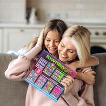 96 piezas de uñas postizas con brillo y metálicas para preadolescentes, con kit de puntas de uñas acrílicas de cobertura completa con pegamento previo, excelente para regalos, fiestas, pijamadas y maquillaje - Arcoíris - Ver 6