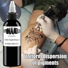 Tattoo Ink Blue Pigment Kit, 1 Oz (2 Bottles) Tattoo Kit, Tattoo Supplies - Black - View 6