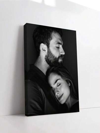 1 pezzo Quadro personalizzato su tela, cartellone senza cornice personalizzato, pittura su tela incorniciata accogliente per interni, adatto per la Festa della Mamma, matrimonio, laurea, regalo commemorativo personalizzato, decorazione per la stanza, personalizzabile, decorazione da camera da letto, regalo personalizzato, immagine, foto, opera d'arte da parete incorniciata, regalo per la migliore amica, regalo per la famiglia, regalo di compleanno, regalo per il fidanzato/a, famiglia, amante, amico