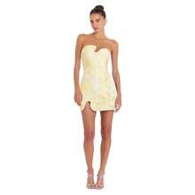 Slim Fit Tight Sexy Short Skirt Niche Temperament Dress - Yellow - View 1