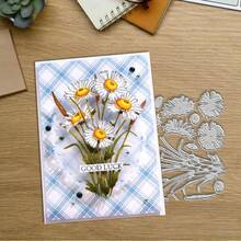 创意花朵切割模具，DIY剪贴簿相册和压花模板，贺卡制作工具，卡片纸切割工艺品，礼品卡制作模板模切。 - 銀色 - 查看 8